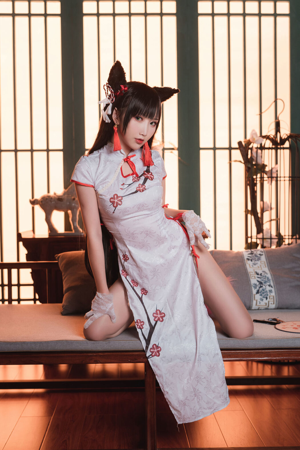 [Net Red COSER] Cute and popular Coser Noodle Fairy - Cheongsam Atago