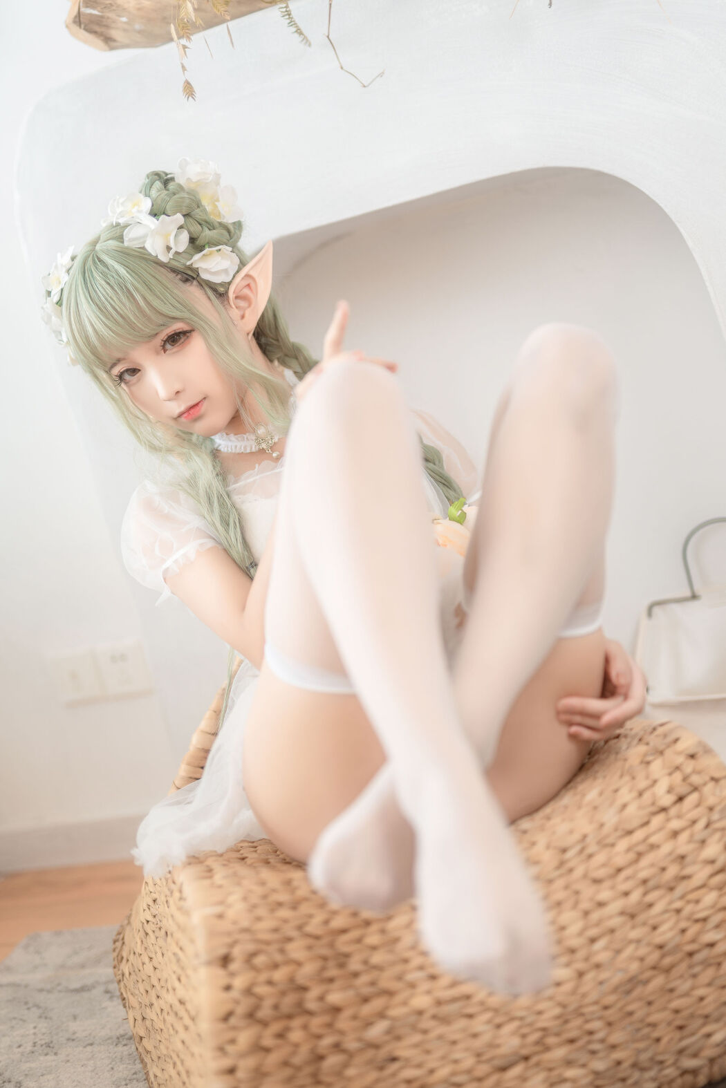 [Net Red COSER Photo] Anime Blogger Stupid Momo - Sharp Ear Country Green Elf