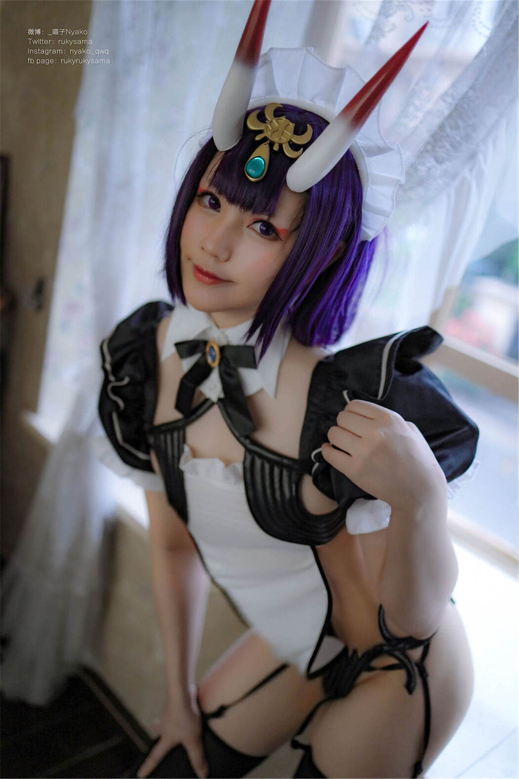 [Internet Celebrity COSER Photo] Cute girl Nyako Nyako-Sake Swallow Maid