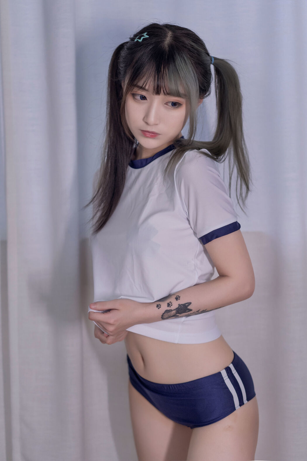 [Net Red COSER] Anime blogger Teppanyaki Ghost Dance w - Gymnastics suit