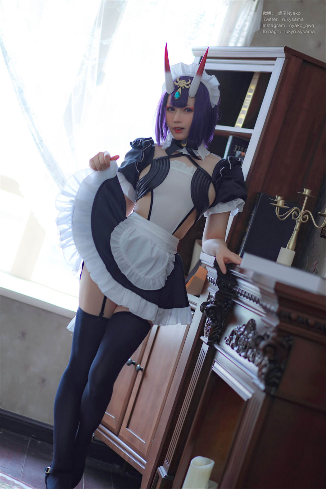 [Internet Celebrity COSER Photo] Cute girl Nyako Nyako-Sake Swallow Maid