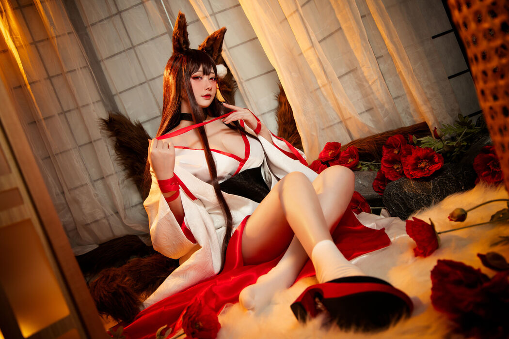 [Net Red COSER] High-value coser Nian Nian_D - Akagi White Wushou