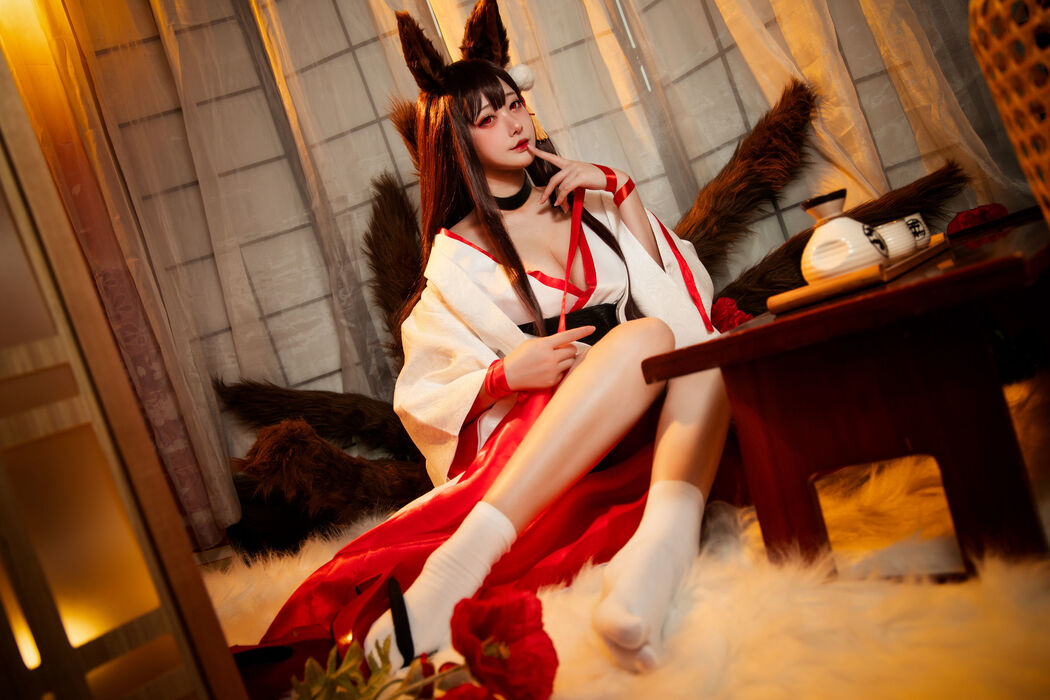 [Net Red COSER] High-value coser Nian Nian_D - Akagi White Wushou