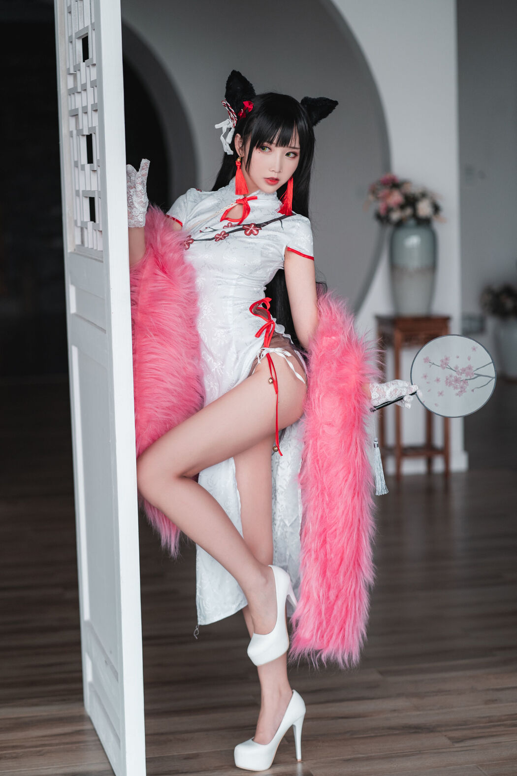 [Net Red COSER] Cute and popular Coser Noodle Fairy - Cheongsam Atago