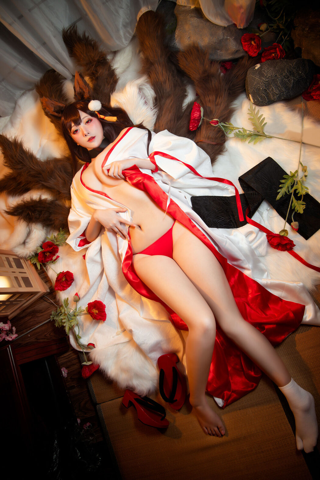 [Net Red COSER] High-value coser Nian Nian_D - Akagi White Wushou