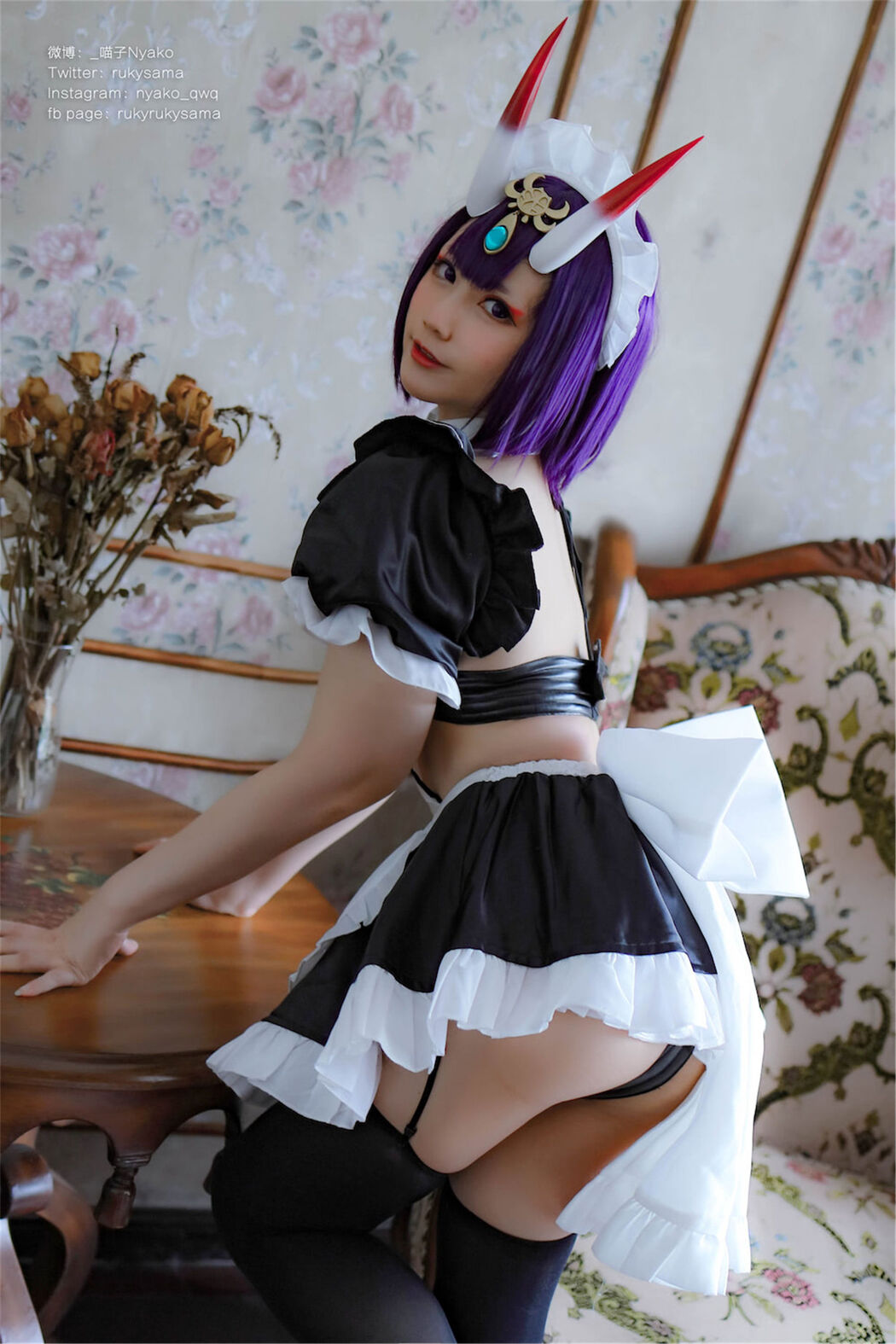 [Internet Celebrity COSER Photo] Cute girl Nyako Nyako-Sake Swallow Maid