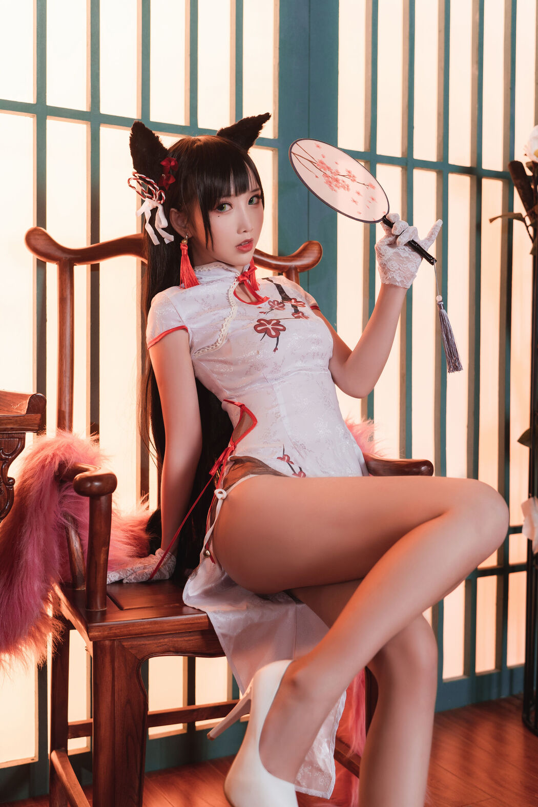 [Net Red COSER] Cute and popular Coser Noodle Fairy - Cheongsam Atago