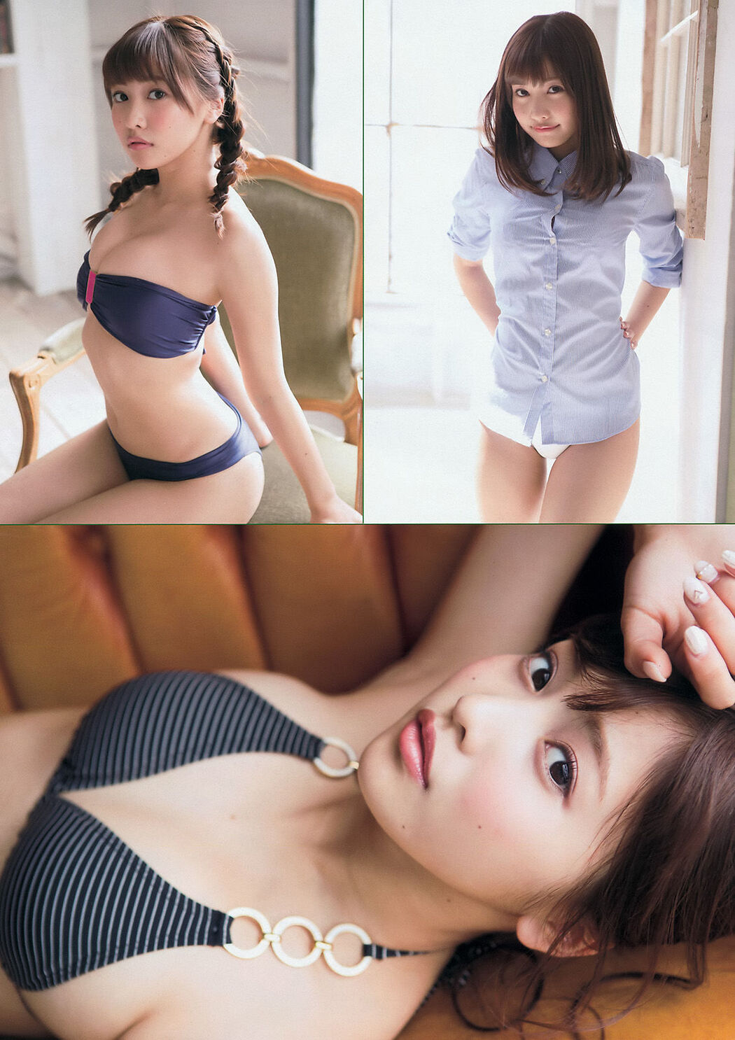 [Young Magazine] Hinako Sano Aya Asahina 2015 No.22-23 Photograph