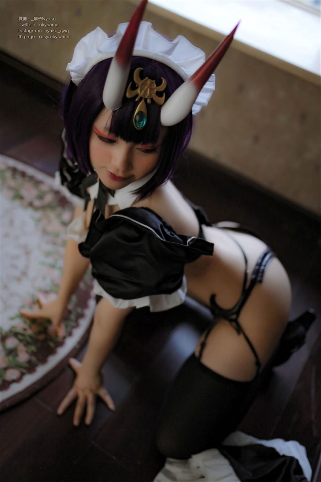 [Internet Celebrity COSER Photo] Cute girl Nyako Nyako-Sake Swallow Maid