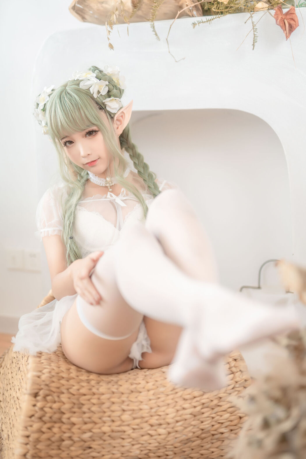 [Net Red COSER Photo] Anime Blogger Stupid Momo - Sharp Ear Country Green Elf