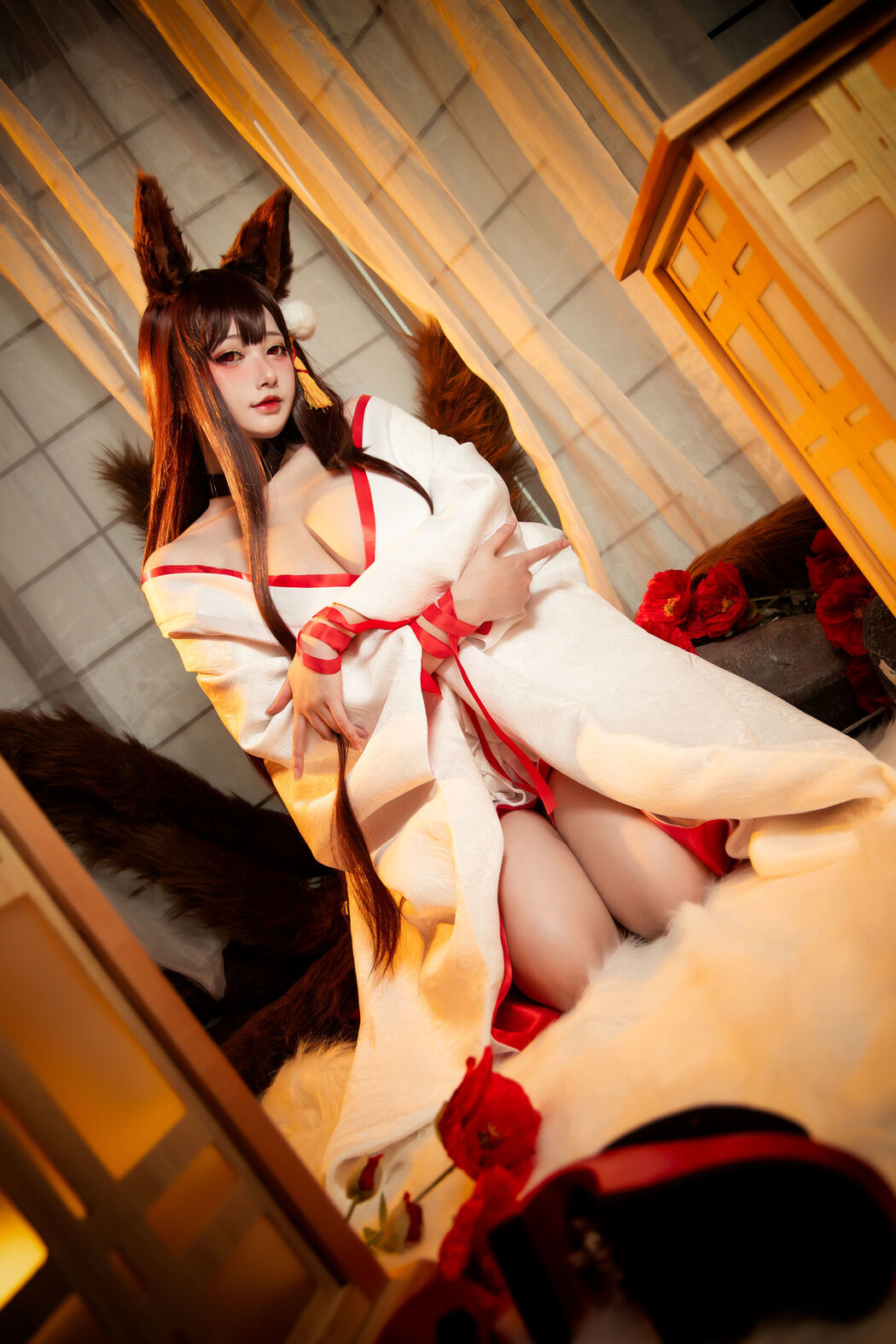 [Net Red COSER] High-value coser Nian Nian_D - Akagi White Wushou