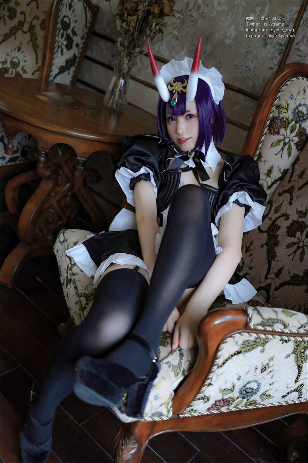 [Internet Celebrity COSER Photo] Cute girl Nyako Nyako-Sake Swallow Maid