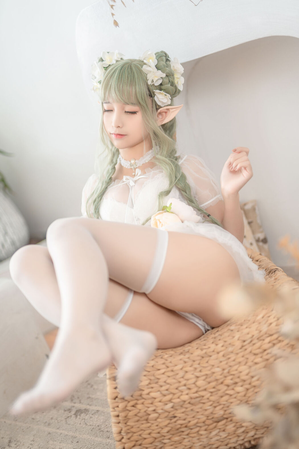 [Net Red COSER Photo] Anime Blogger Stupid Momo - Sharp Ear Country Green Elf