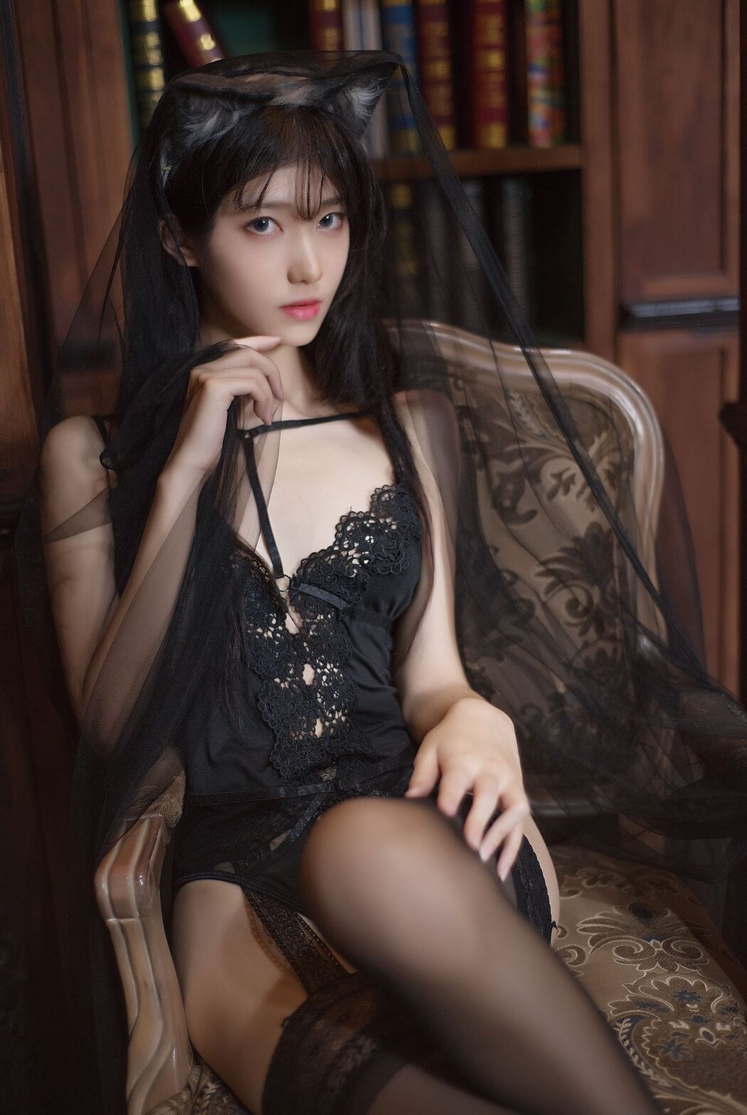 [Internet celebrity COSER photo] Anime blogger Nan Tao Momoko - black underwear