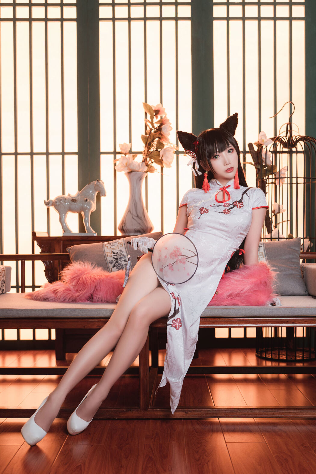 [Net Red COSER] Cute and popular Coser Noodle Fairy - Cheongsam Atago