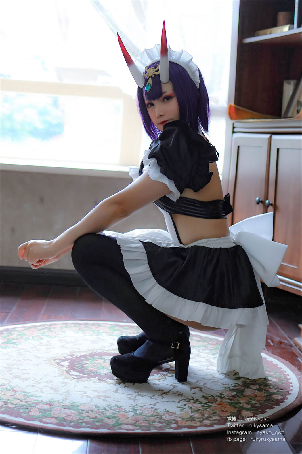 [Internet Celebrity COSER Photo] Cute girl Nyako Nyako-Sake Swallow Maid