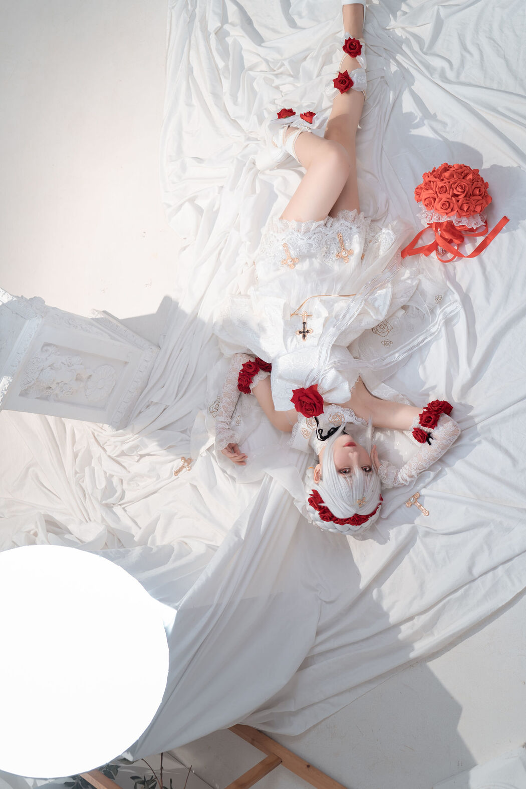 [Net Red COSER] Cute and popular Coser Noodle Fairy - Theresa Wedding Dress