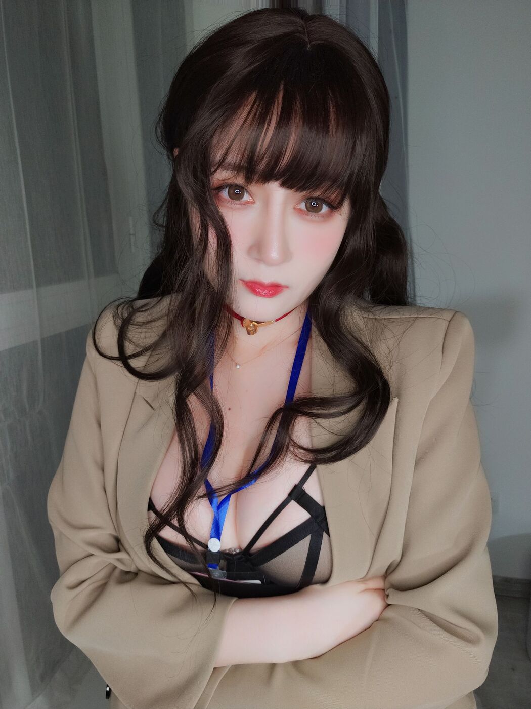 [Welfare COS] Miss Coser Silver - Windbreaker Black Silk OL