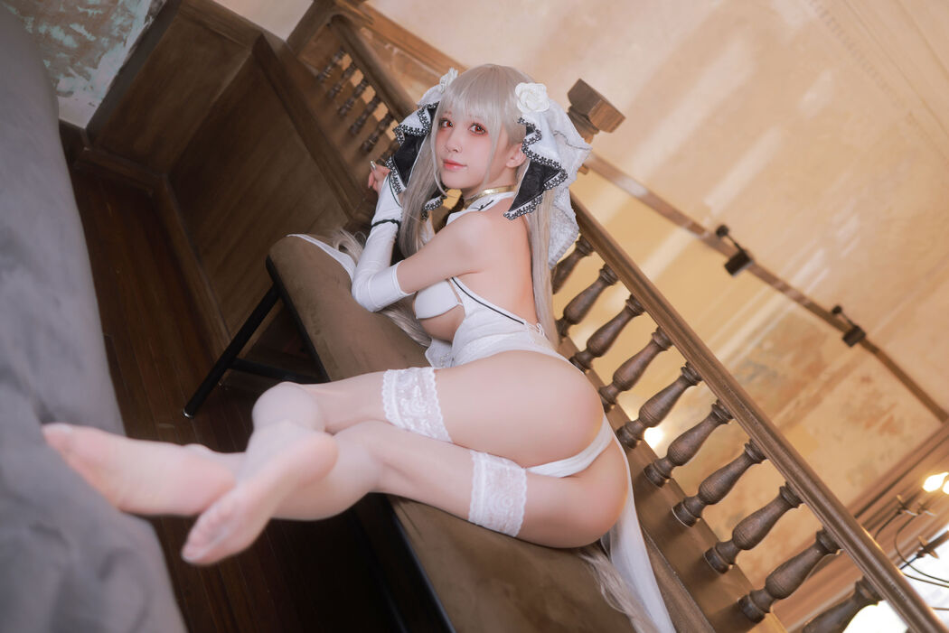 [Internet celebrity COSER photo] Anime blogger Shui Miao aqua - Azur Lane awesome dress