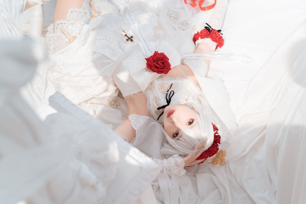 [Net Red COSER] Cute and popular Coser Noodle Fairy - Theresa Wedding Dress