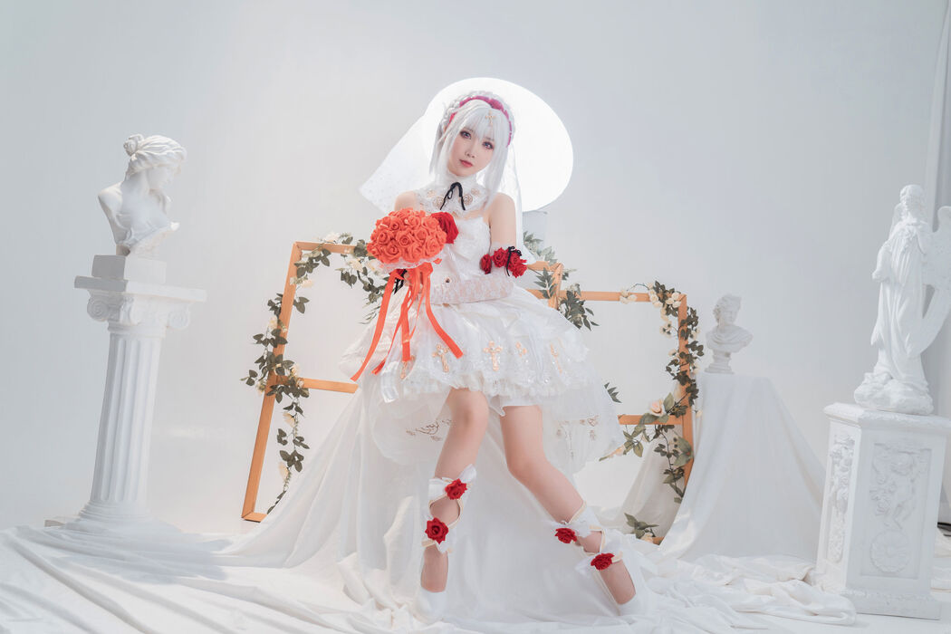 [Net Red COSER] Cute and popular Coser Noodle Fairy - Theresa Wedding Dress