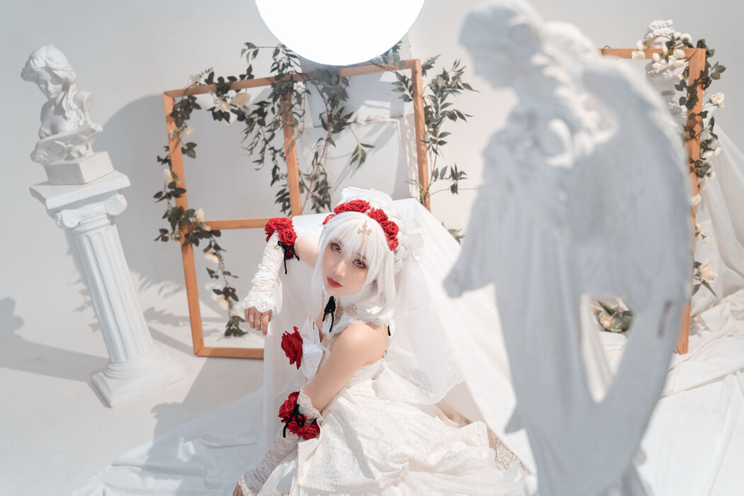 [Net Red COSER] Cute and popular Coser Noodle Fairy - Theresa Wedding Dress