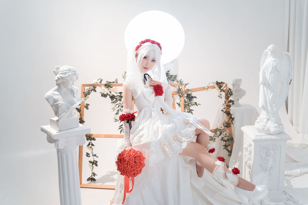 [Net Red COSER] Cute and popular Coser Noodle Fairy - Theresa Wedding Dress