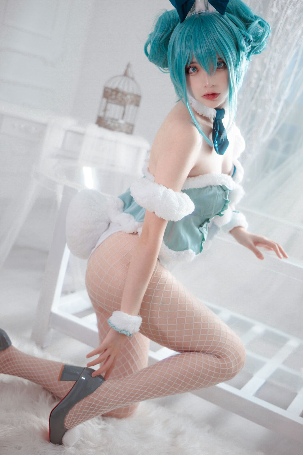 [Net Red COSER Photo] Crazy Cat ss - Miku Hatsune Bunny Girl