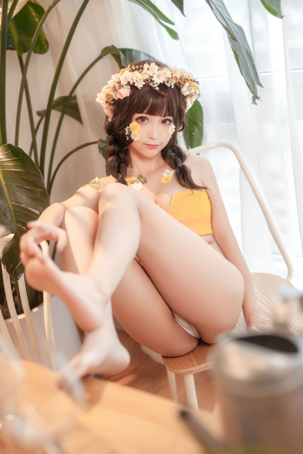 [Net Red COSER Photo] Anime Blogger Stupid Momo - Sharp Ears Country Flower Elf