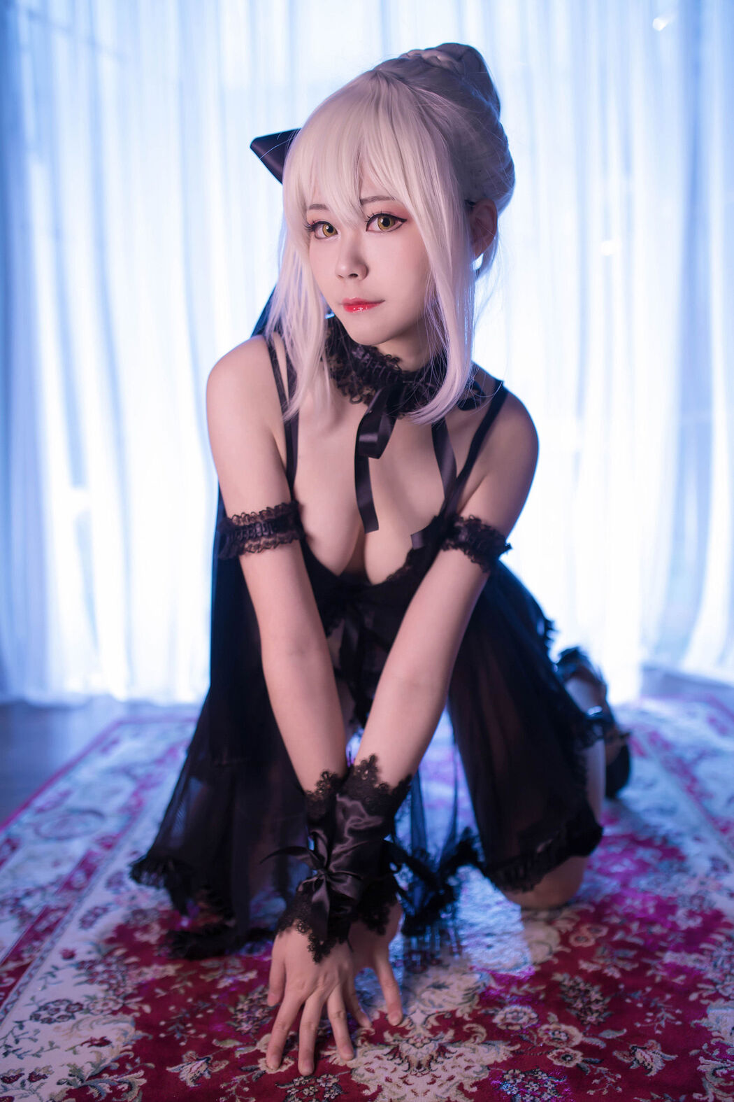 [Cosplay Photo] Coser Xuan-KaYa - Yati black sleepy pajamas