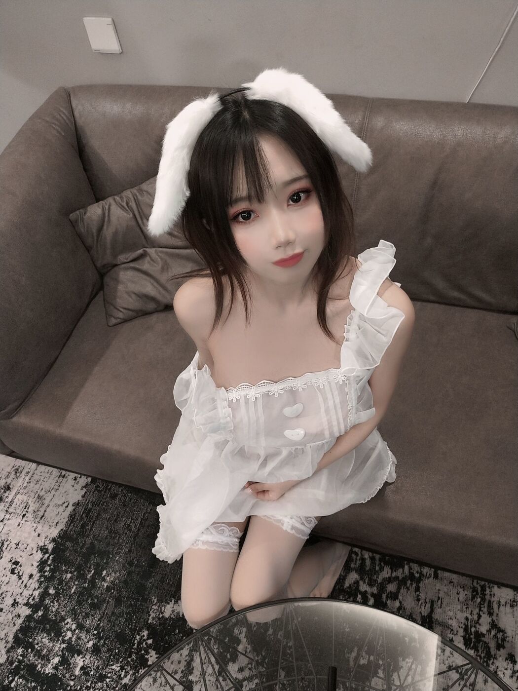 [Net Red COSER] Bai Nen Beautiful Girl Ghost Animal Yao-Lamb Apron