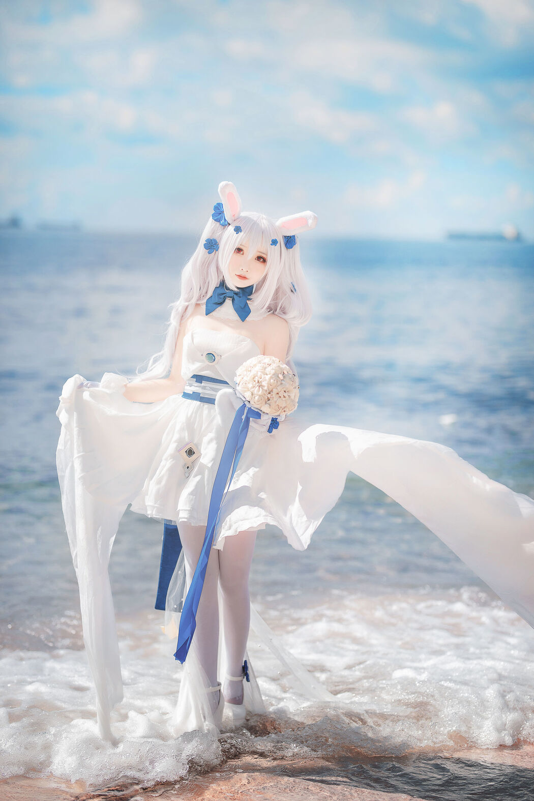 [Net Red COSER] Cute and popular Coser Noodle Fairy - Lafite Wedding Dress