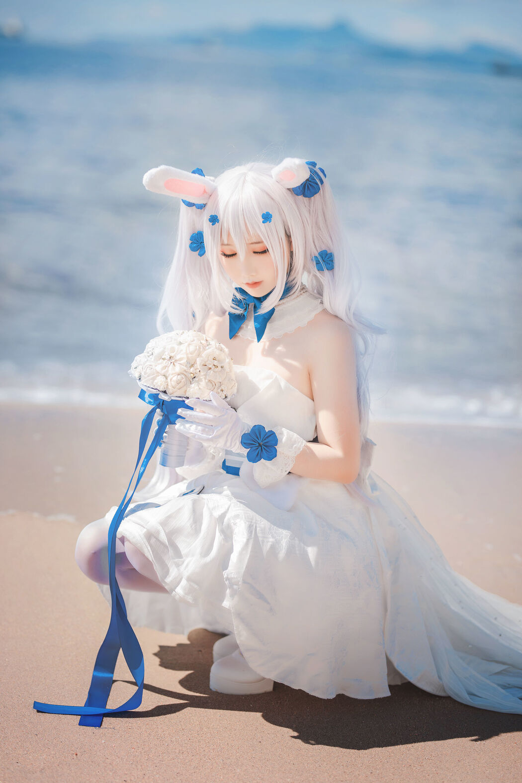 [Net Red COSER] Cute and popular Coser Noodle Fairy - Lafite Wedding Dress