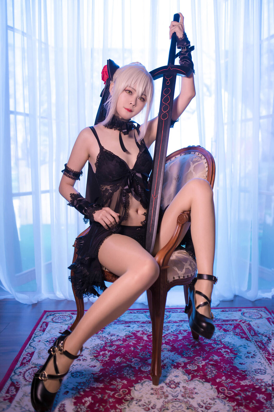 [Cosplay Photo] Coser Xuan-KaYa - Yati black sleepy pajamas