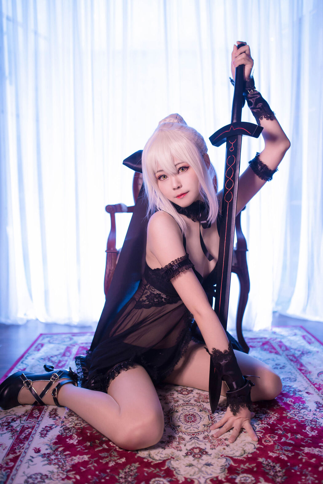 [Cosplay Photo] Coser Xuan-KaYa - Yati black sleepy pajamas