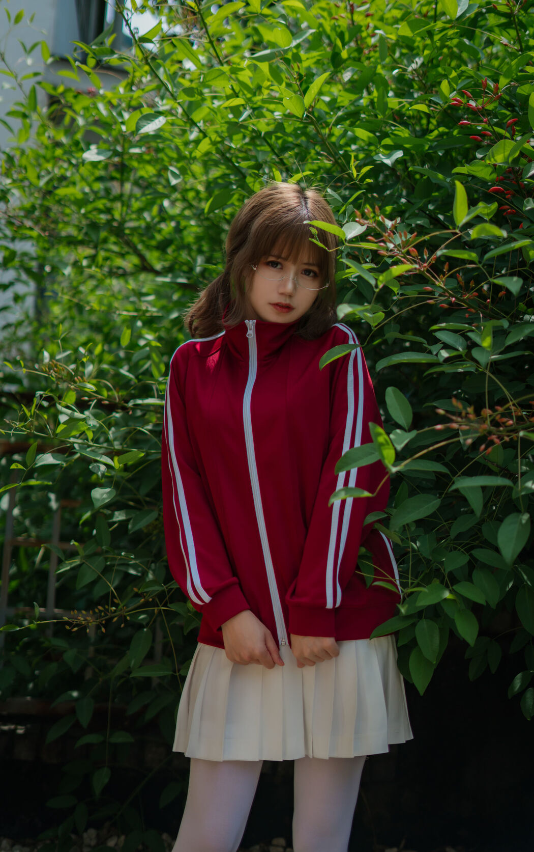 [Net Red COSER] Anime blogger Chiyo Ogura w - red gym suit