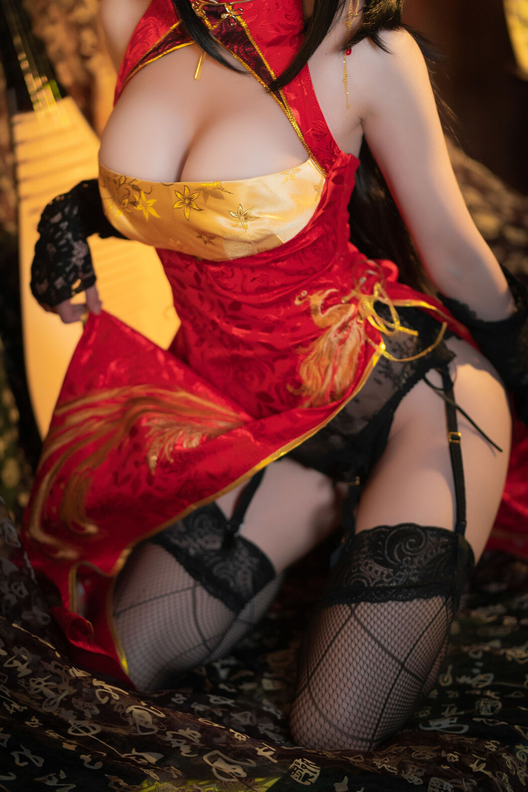 [Net Red COSER Photo] Xiyuan Temple Nange Photo - Dafeng Cheongsam