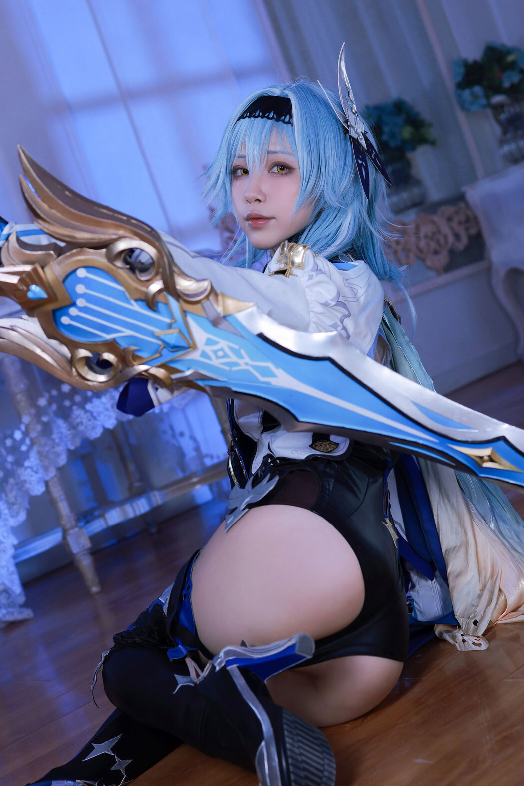 [Internet celebrity COSER photo] Anime blogger Shui Miao aqua - original god Yura original