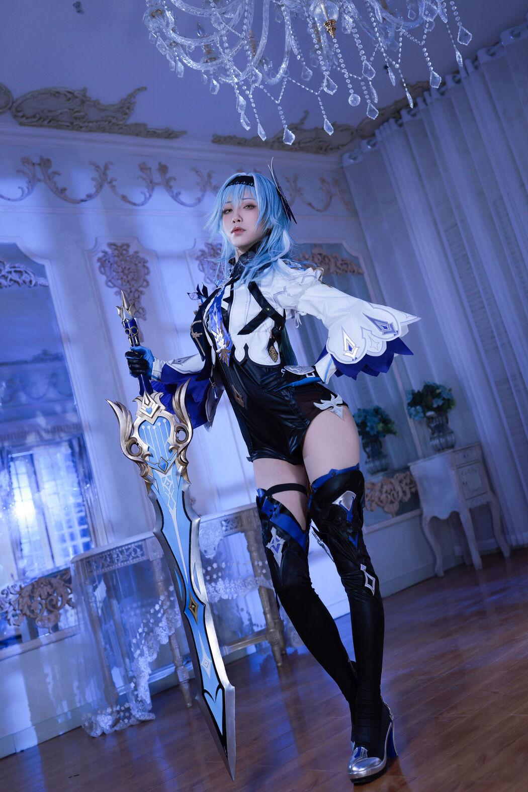 [Internet celebrity COSER photo] Anime blogger Shui Miao aqua - original god Yura original