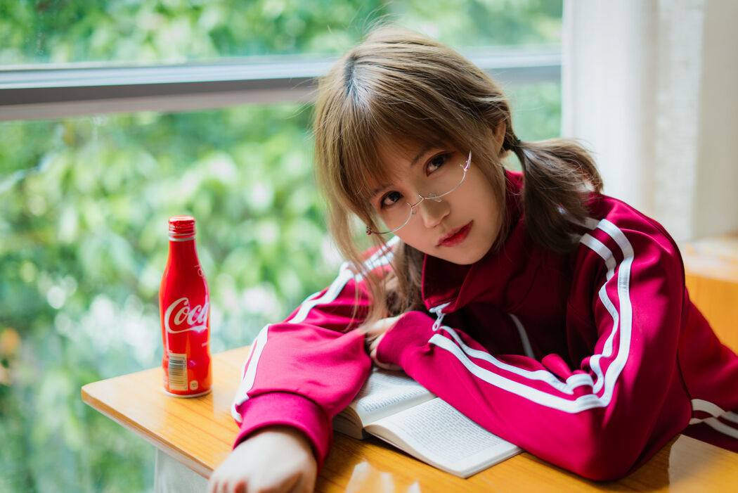 [Net Red COSER] Anime blogger Chiyo Ogura w - red gym suit