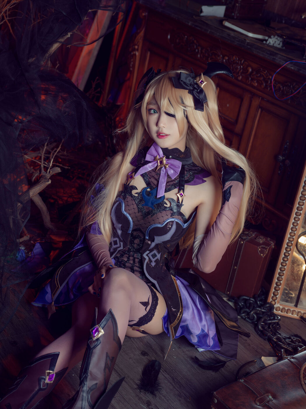 [Internet celebrity COSER photo] Anime blogger A Bao is also a rabbit girl - the second princess in the original god