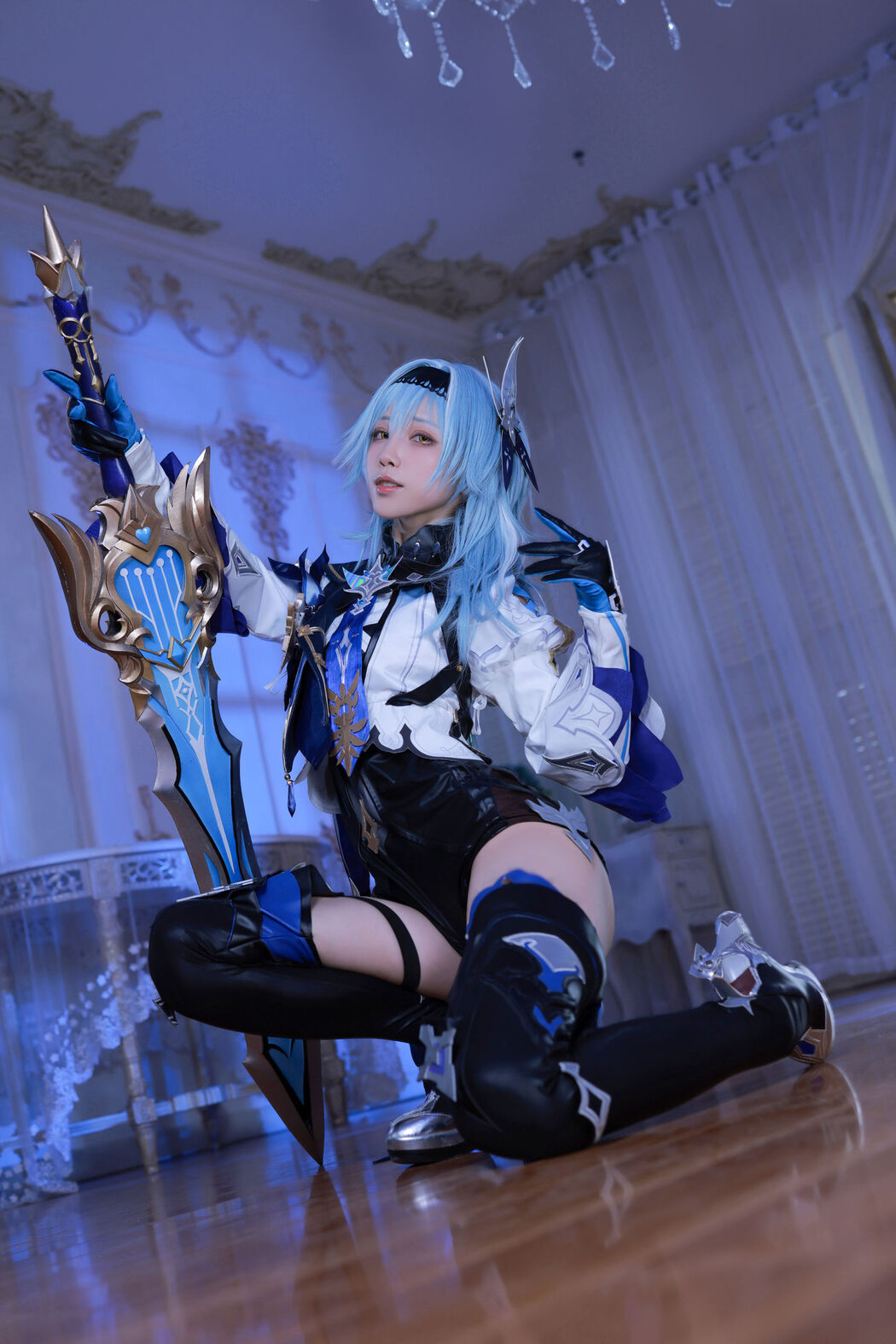 [Internet celebrity COSER photo] Anime blogger Shui Miao aqua - original god Yura original