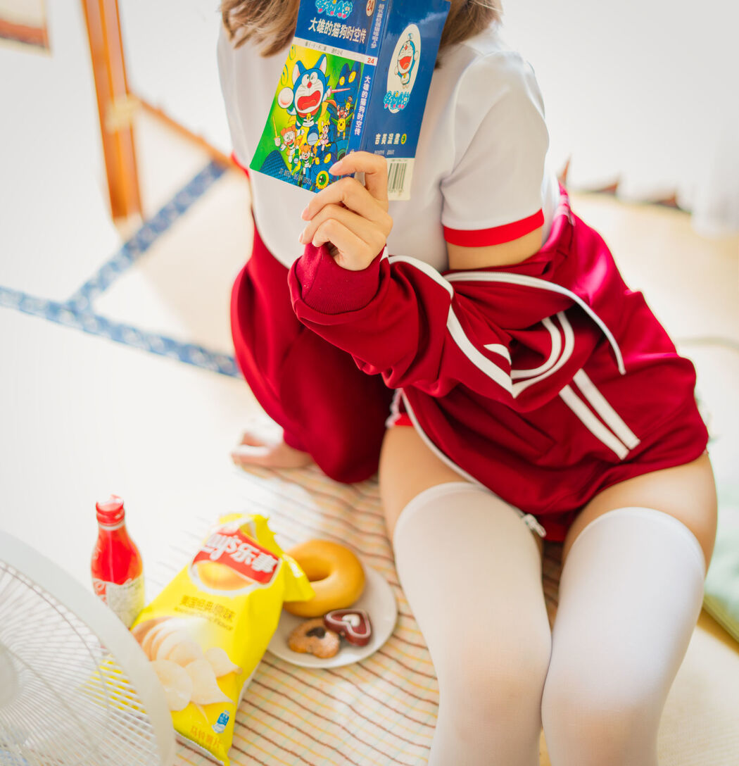 [Net Red COSER] Anime blogger Chiyo Ogura w - red gym suit