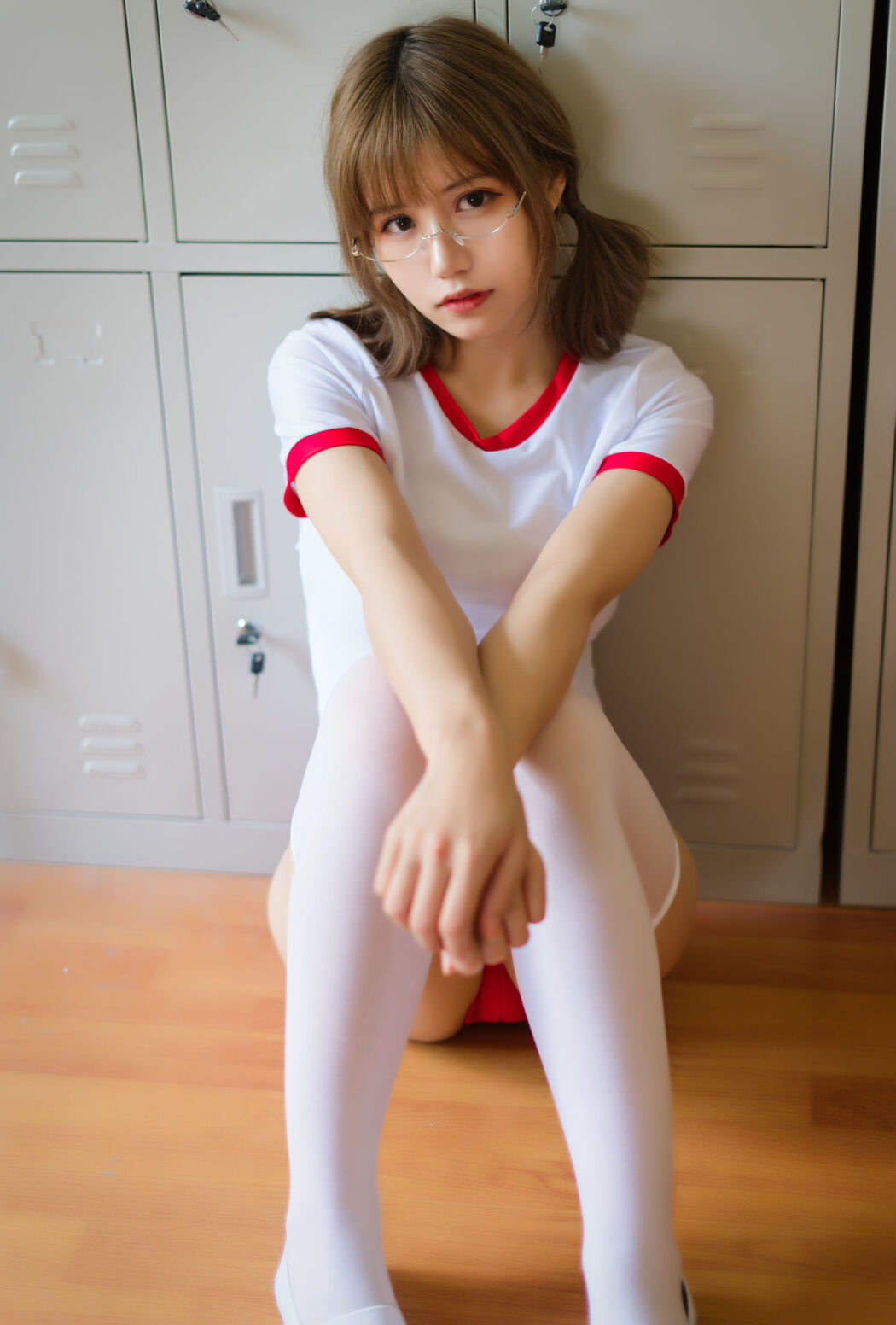 [Net Red COSER] Anime blogger Chiyo Ogura w - red gym suit Cover Photo