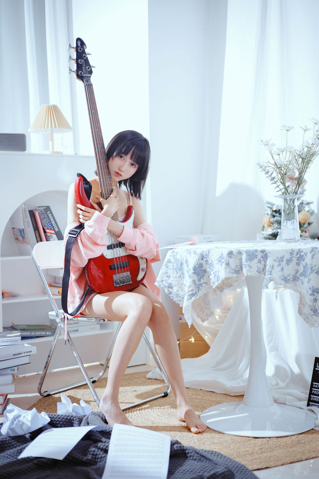 [Net Red COSER Photo] Cute Miss Sister Mu Mianmian OwO - Bass and Sister Cover Photo