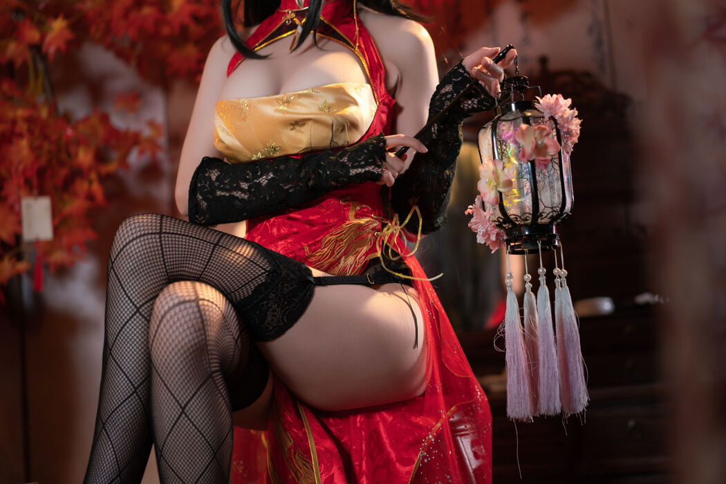 [Net Red COSER Photo] Xiyuan Temple Nange Photo - Dafeng Cheongsam