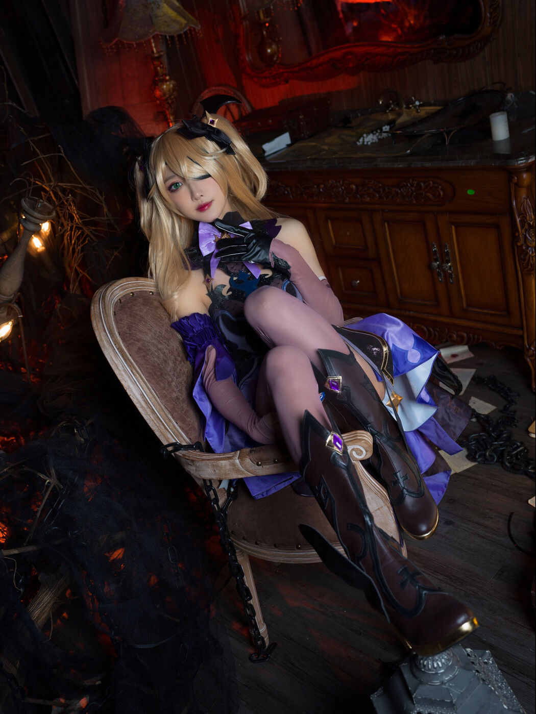 [Internet celebrity COSER photo] Anime blogger A Bao is also a rabbit girl - the second princess in the original god