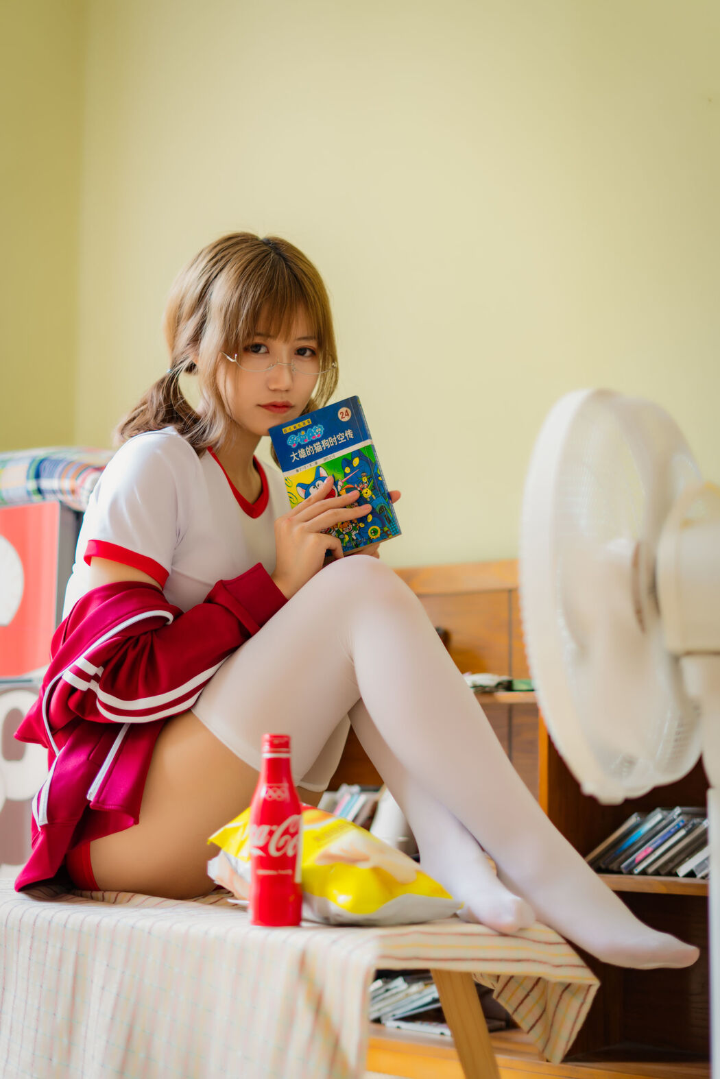 [Net Red COSER] Anime blogger Chiyo Ogura w - red gym suit