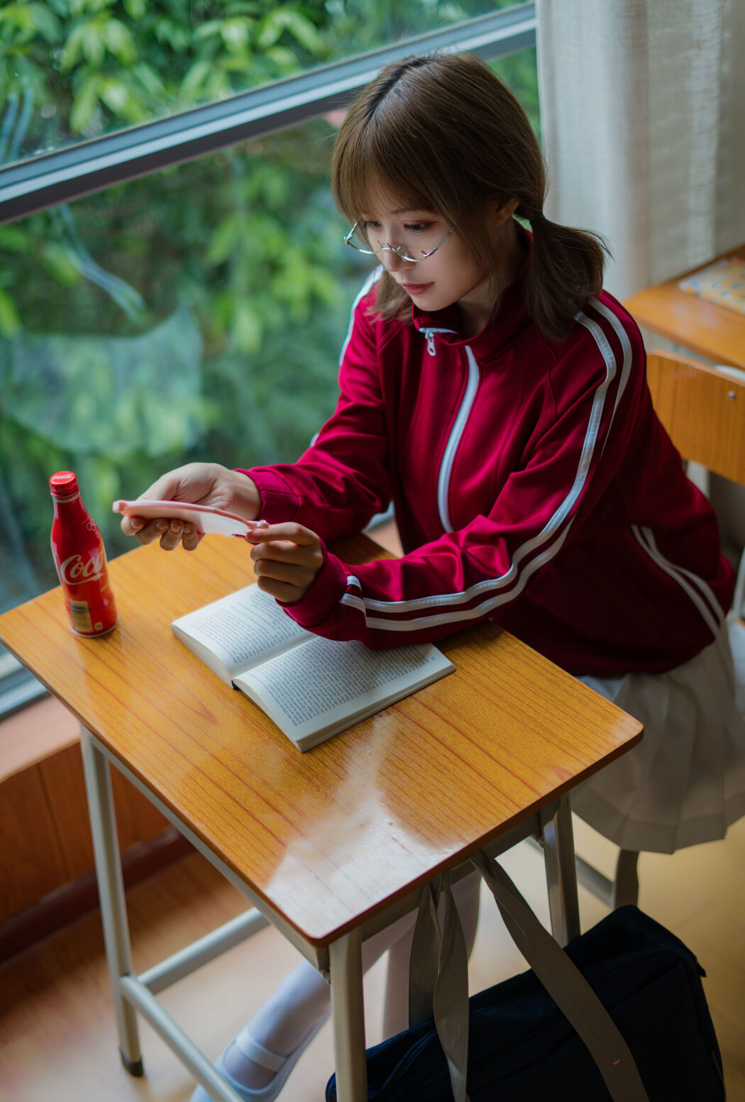 [Net Red COSER] Anime blogger Chiyo Ogura w - red gym suit