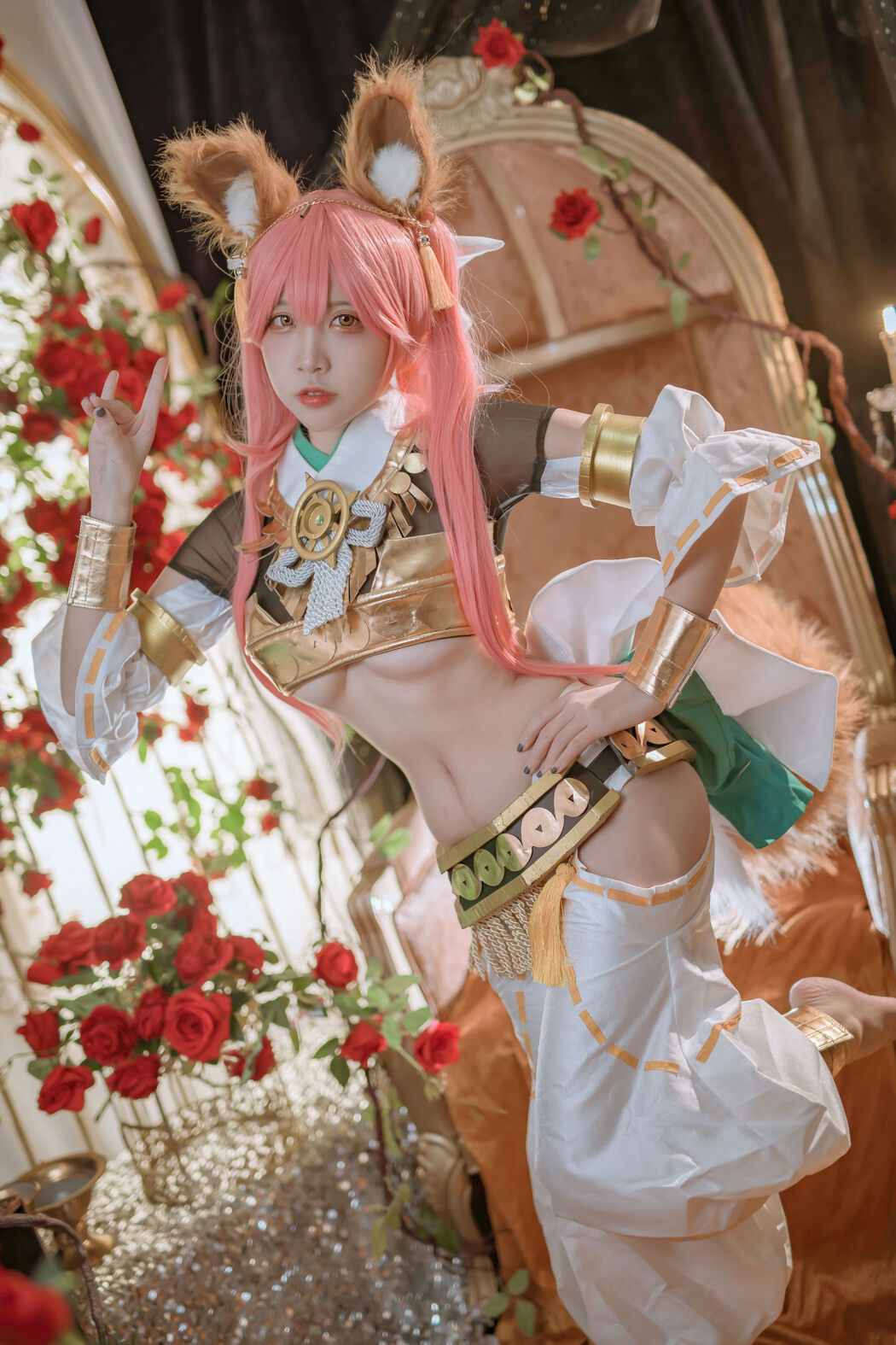 [Cosplay Photo] Popular Coser Nizo Nisa - Tamamo former Myth Dress